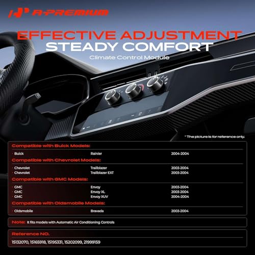Module de panneau de commande de chauffage pour Trailblazer Envoy Rainier - 2