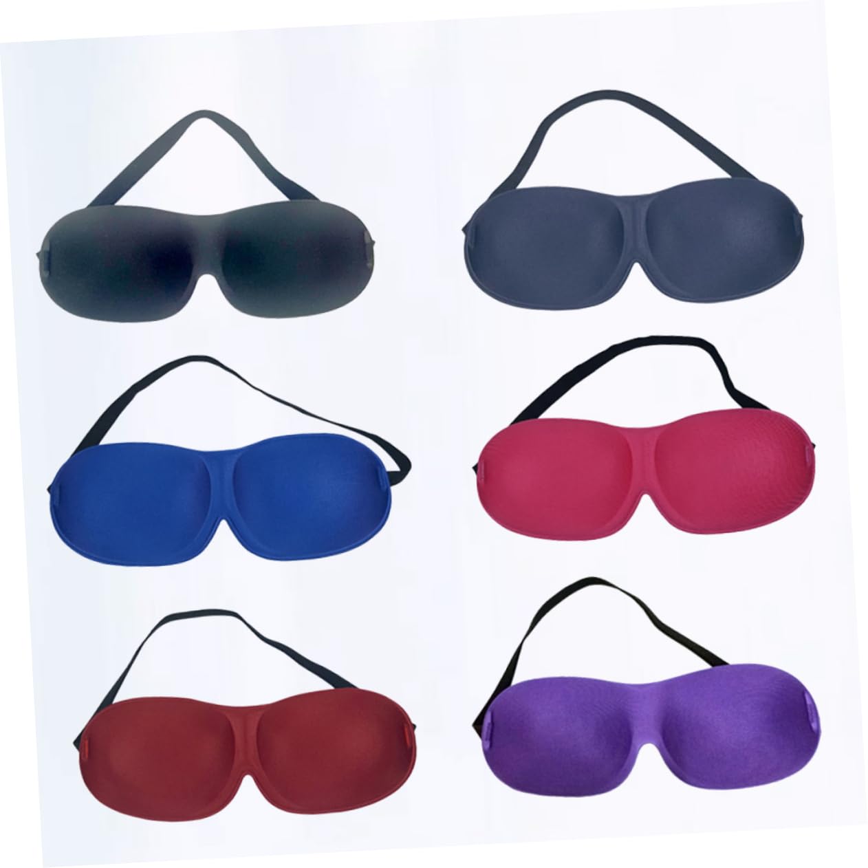 FOMIYES 18stücke Schlafmaske Ohne Nasenflügel Augenschutz Für Reisen Und Zuhause Schwarz Blau Rosé Cyan Und Für Ungestörten Schlaf