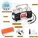 GSPSCN 6X Faster Inflation Portable Digital Car Tire Inflator with Gauge 150Psi Auto Shut-Off, Heavy Duty Double Cylinders 12V Air Compressor Pump with LED Light for Auto,Truck,Car,Bicycles,RV,SUV