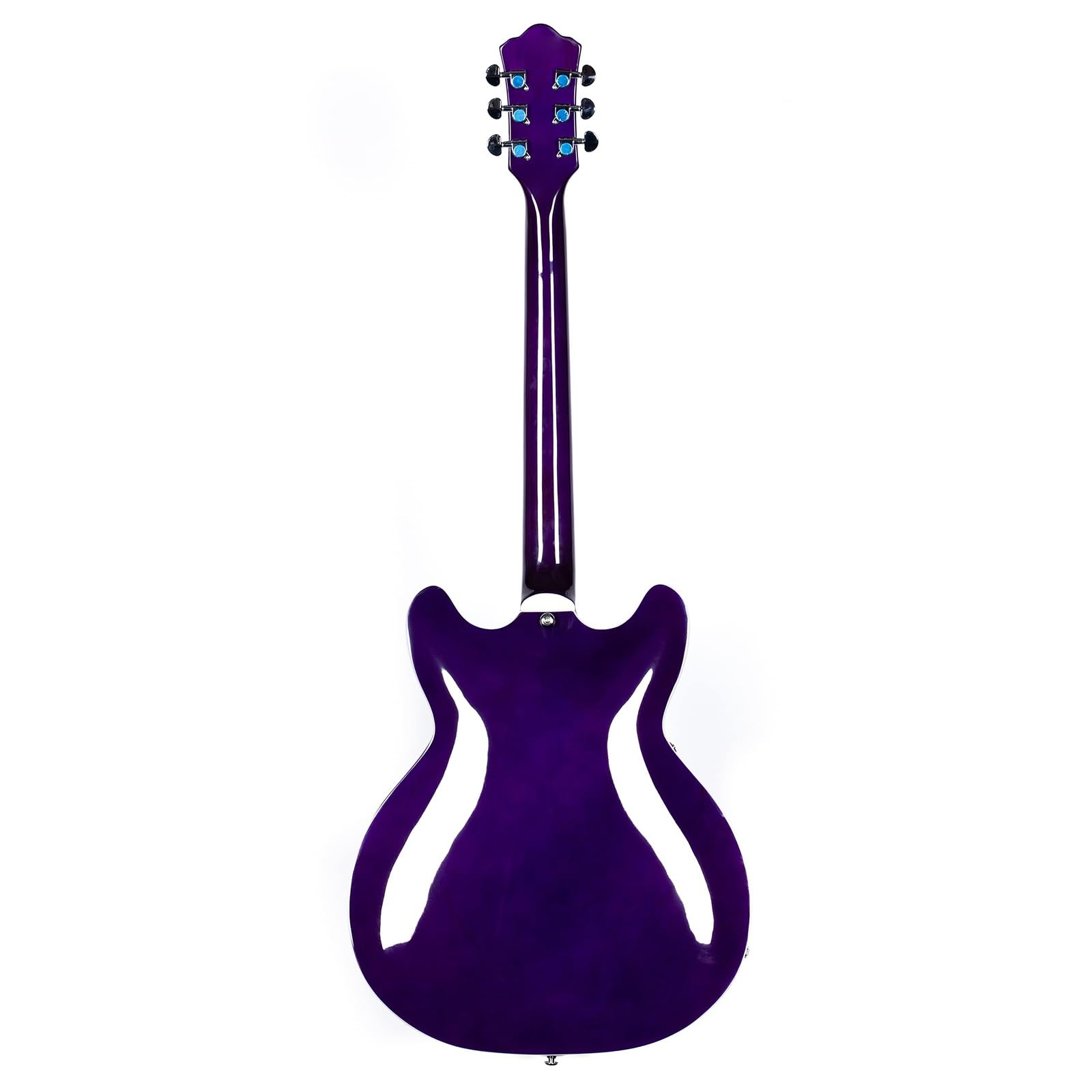 Guitarra Eléctrica Guitarra Eléctrica Para Zurdos De Jazz 6 Cuerdas Puente Cola Cuerpo Semihueco Actuación Profesional(Type 2)