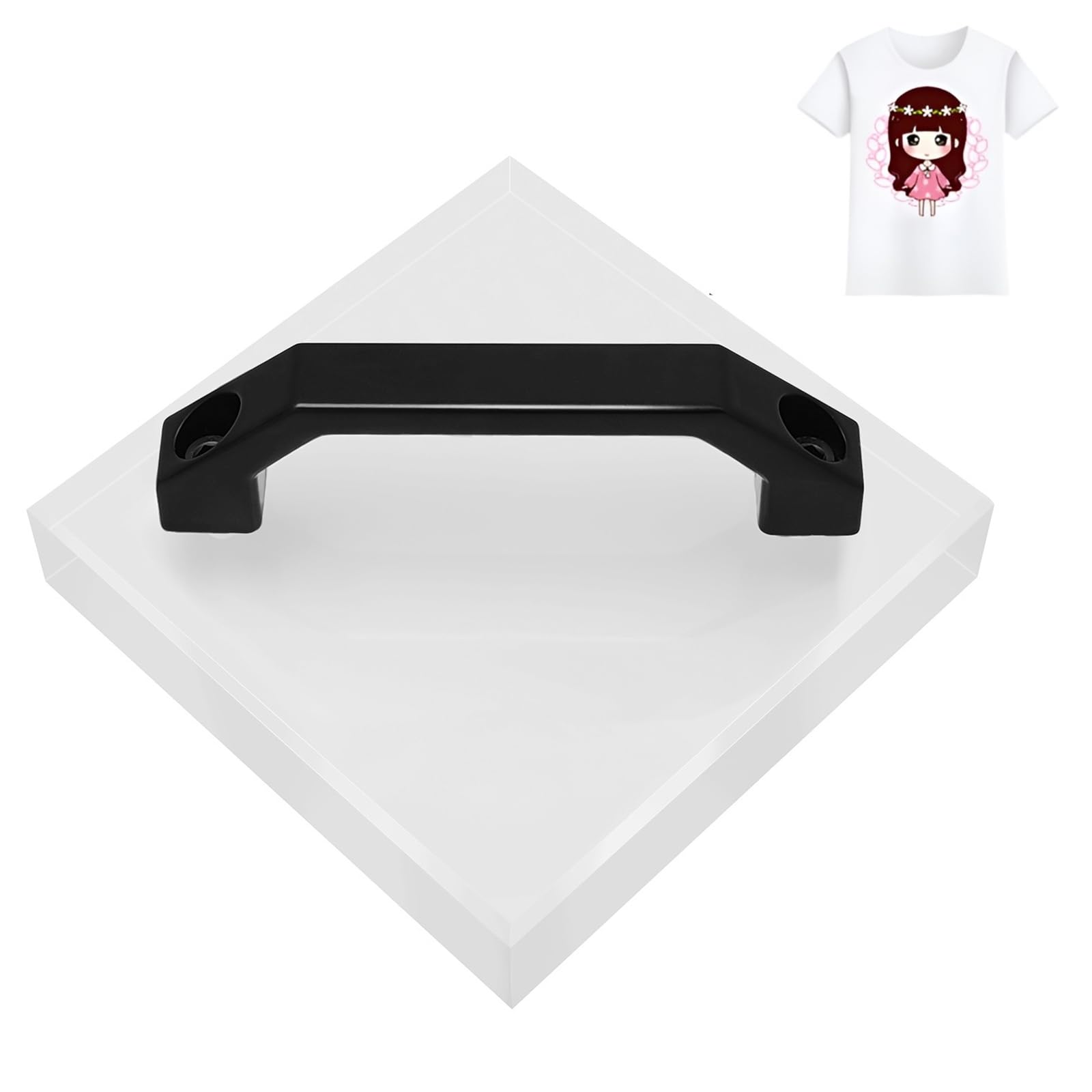 Bloque de enfriamiento HTV con asa para prensas de calor, enfriador de herramientas para manualidades, proyectos de transferencia de calor, accesorios para herramientas de enfriamiento para Cricut, papel de sublimación, película de transferencia DTF, papel de transferencia de calor de vinilo para planchar.
