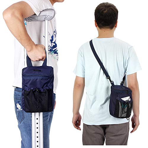 Crutch Pouch Bag Crutches Accessories Broken Foot Underarm Crutch Pads Cup Holder Bag