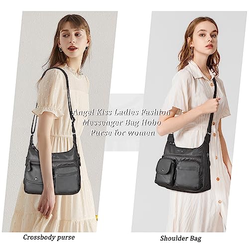Image of Angel Kiss Crossbody Bags for Women, Ladies Shoulder Handbags and Purses Medium Faux Leather Pocketbooks | Ladies