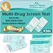 10 Pack Easy@Home 5 Panel Instant Drug Test Kits - Testing Marijuana (THC), COC, OPI 2000, AMP, BZO - Urine Dip Drug Testing - #EDOAP-754