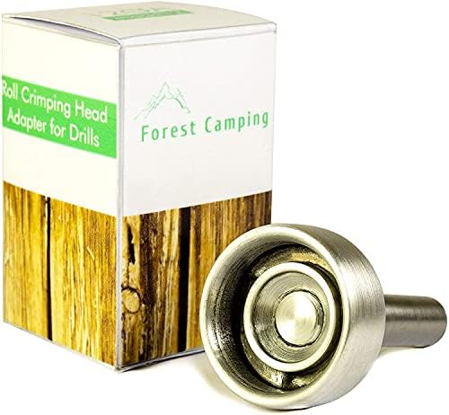 Forest Camping 20GA Roll Crimping Head + Adapter for Drills Shotgun Shell Reloading Crimp Reloader 20 Gauge