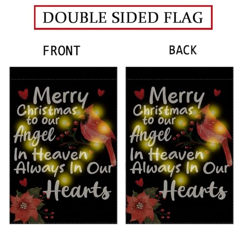 Drapeau de jardin de Noël LED cardinal extérieur 30x45cm
