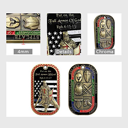 Put on the Whole Armor of God Dog Tag Pendant Necklace4