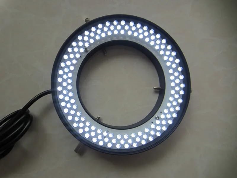Microscope Microscope Ring Light 144pcs White Light LED Adjustable Ring Lamp Illuminated Ring Bulb for Stereo Microscope 90V-220V with Inner Diameter 72mm