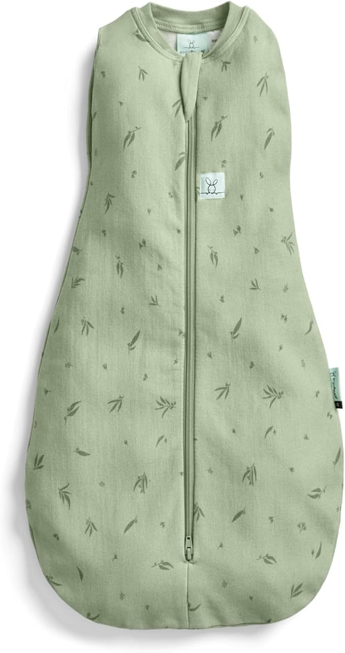 ergoPouch Baby-Schlafsack, 1,0 Tog, 3–6 Monate, Schlafsack für warme und gemütliche Nächte, Kokon-Wickelsack, hält ruhig und entspannt (Weide)