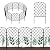 OUSHENG 10 Pack Decorative Garden Fence, Total 10ft(L) x 24in(H) Animal Barrier Border, Rustproof Metal Wire Section Edging Fencing Panel for Outdoor Patio Garden Yard, Arched