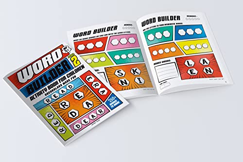 Image of Word Builder Activity Book - Level 2 | Make Meaningful Words Using Given Letters | Ages 6-9 | Boost Vocabulary, Spelling & Logical Thinking
