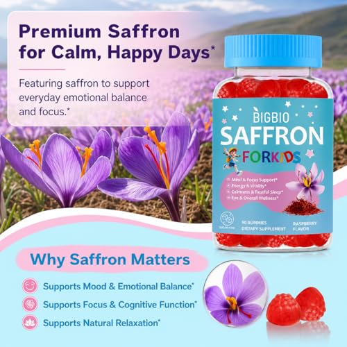 BIGBIO Saffron Mood Gummies
