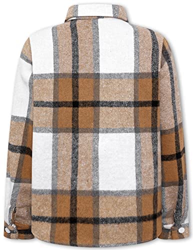 SANGTREE Boys & Mens Long Sleeve Button Down Flannel Shirt Jacket2