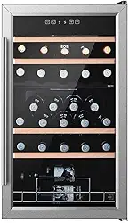 Adega Climatizada 33 Garrafas Dual Zone Eos Premium Compressor Eac33im 110v