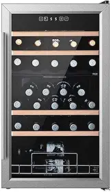 Adega Climatizada 33 Garrafas Dual Zone Eos Premium Compressor Eac33im 110v