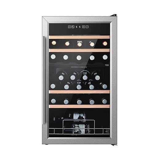 Adega Climatizada 33 Garrafas Dual Zone Eos Premium Compressor Eac33im 110v