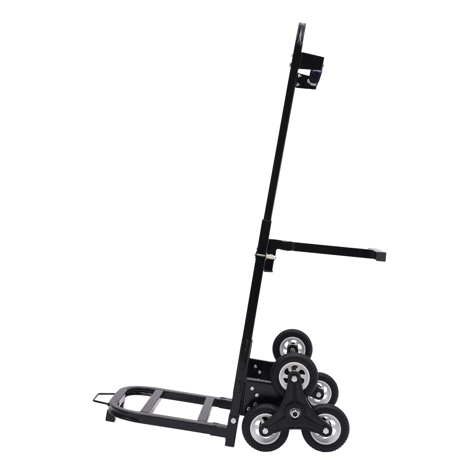 Wózek transportowy, składany, 6 kół, regulowany 73-114,5 cm, pomoc w przeprowadzce, wózek transportowy do 210 kg