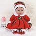 ENA Reborn Baby Doll Realistic Silicone Vinyl Christmas Baby 16 inch Weighted Soft Body Lifelike Doll Gift Set for Ages 3+ with Luxury Clothes 2 Pack