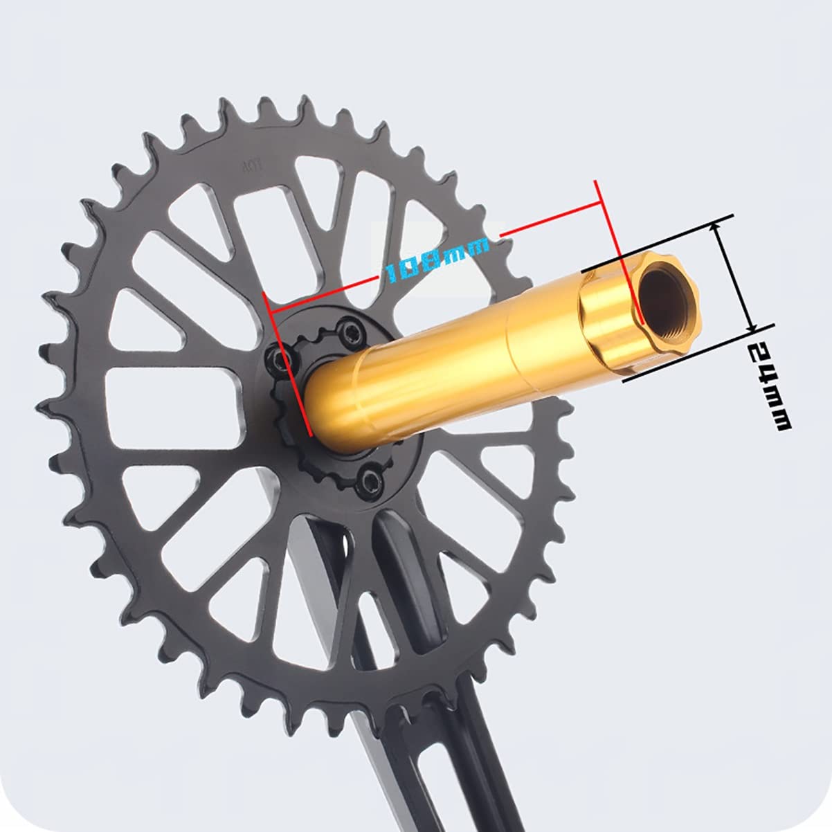Amazon.co.jp: 165/170/175mm ロードバイク用クランクセット 40T/42T