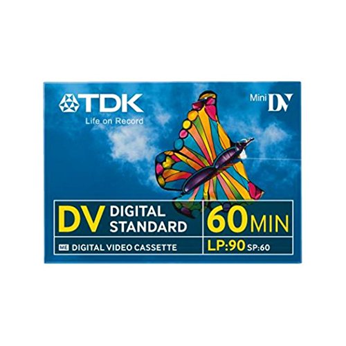 TDK DVM-60 miniDV Videokassette für Camcorder (60 Minuten Laufzeit) 1 Stück