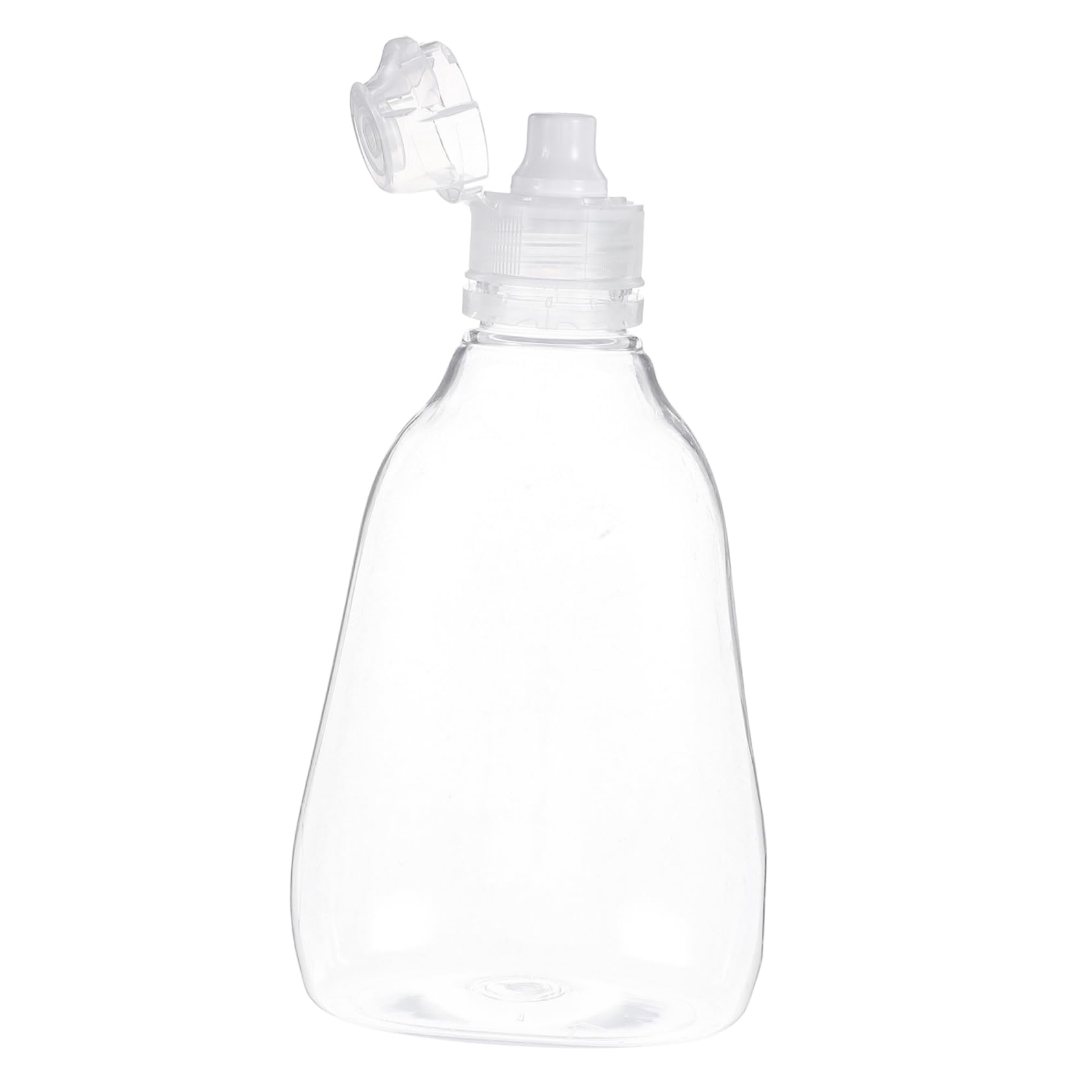 COLLBATH Portable Clear Plastic Honey Dispenser Squeeze Bottle with Flip Cap Capacity for Honey Sauces and Condiments Easy Squeeze Nozzle for Effortless Dispensing Go