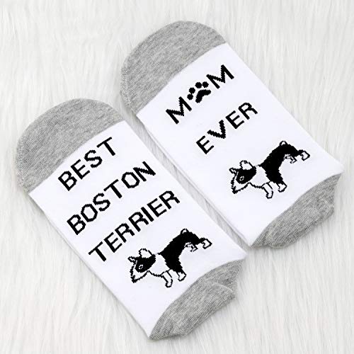MBMSO 2 Pairs Best Terrier Mom Ever Socks Terrier Mom Gifts Dog Lover Gifts Dog Owner Gift4
