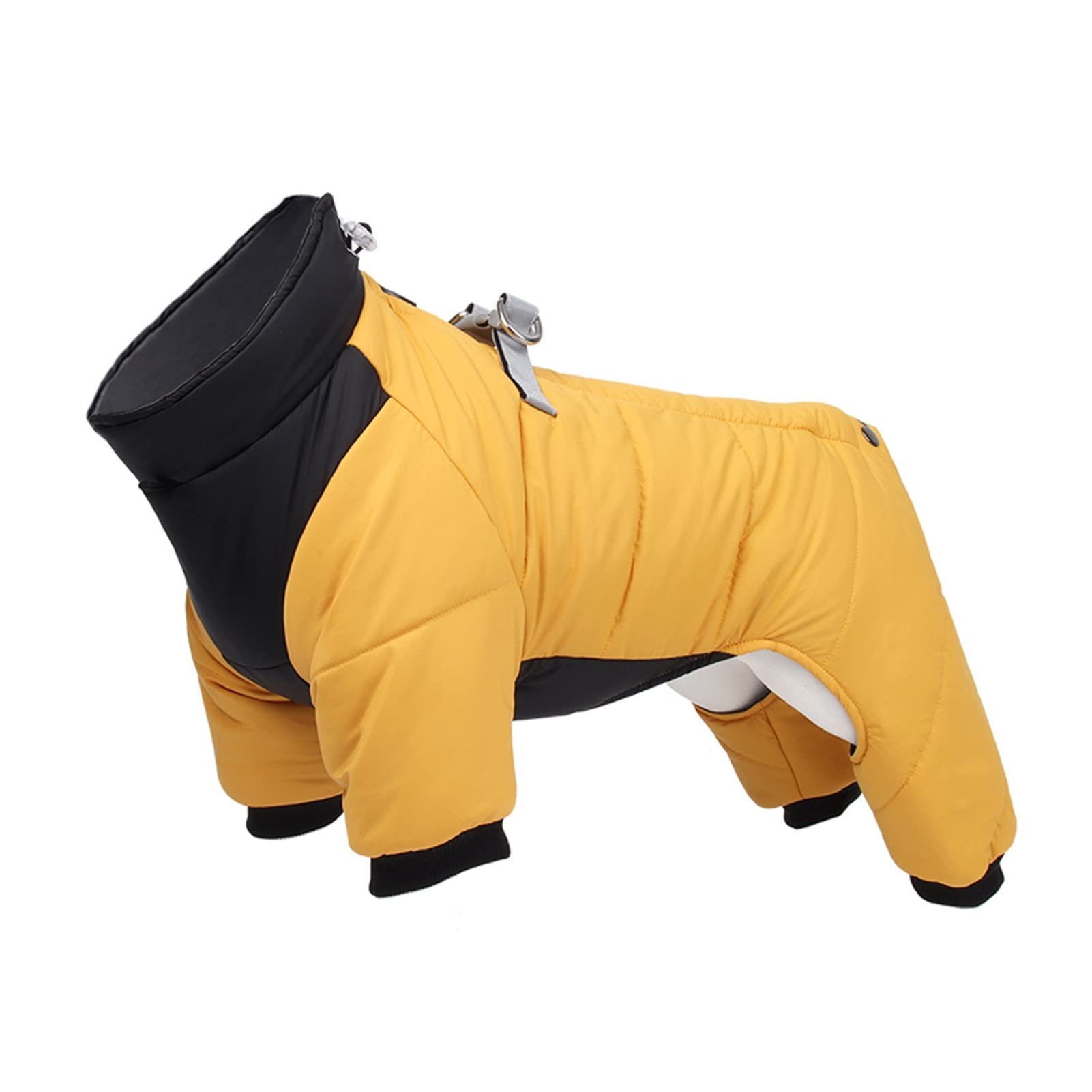 Manteau pour chien jaune 2XL idéal pour les promenades d'hiver sous la neige