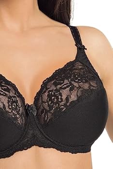 Teyli Minimizer beha met kant voor dames, zwart, 65D