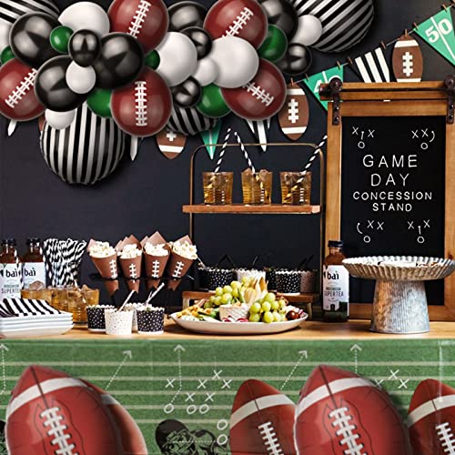 Football Balloons Mylar Latex Arch Garland Kit Balloon Bouquet Kids Boys Birthday Teenagers Sport Theme Superbowl Party Decors 76 Pcs #TOP2