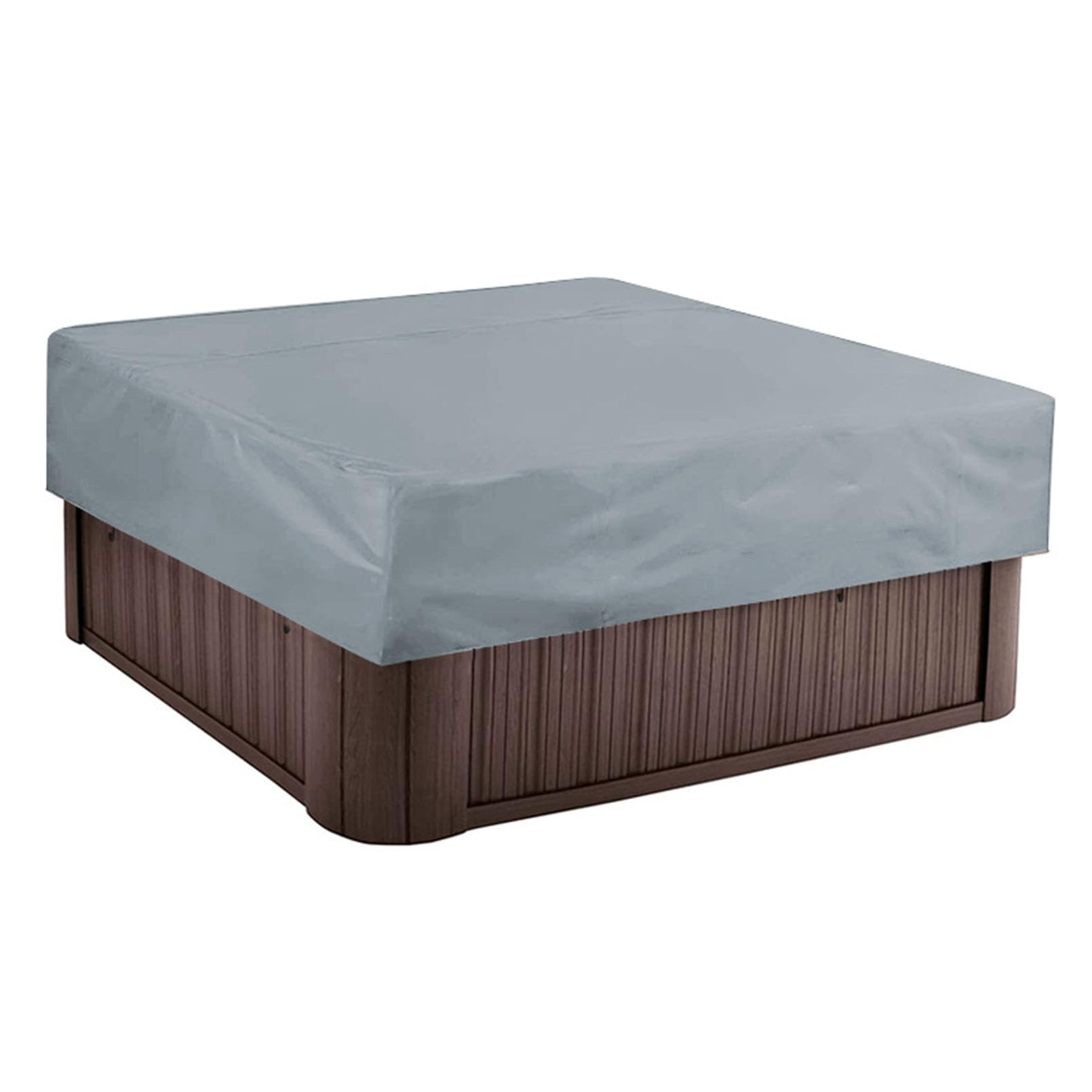 Whirlpool-Abdeckung 215,9 X 215,9 Cm – Wasserdichtes 600D-Polyester Mit UV-Schutz & Reißverschluss