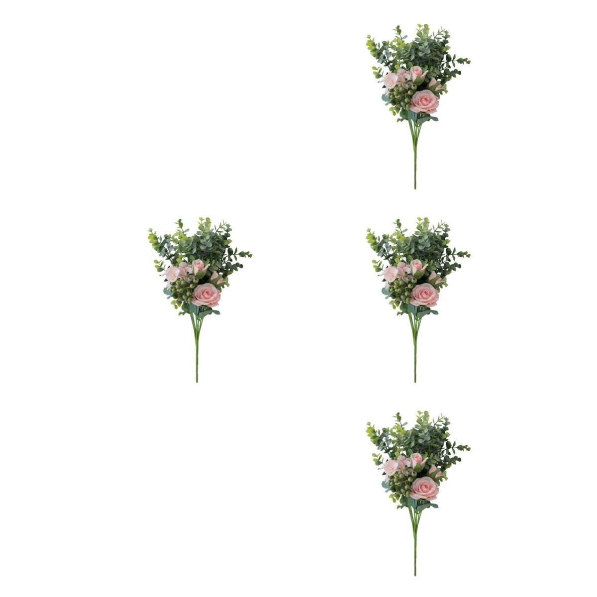 PRETYZOOM 4stücke Realistischer Kunstblumenstrauß Für Hochzeiten Und Wohnraumdekoration Lebensechte Deko Für Fotografie Und Festlichkeiten Pflegeleicht Und Langlebig
