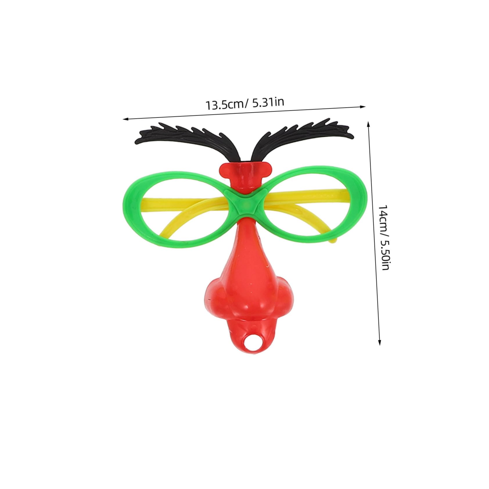 Ciieeo Funny Nose Glasses Set 6pcs Costume Party Eyewear Blowers Adult Silly Sunglasses for Cosplay