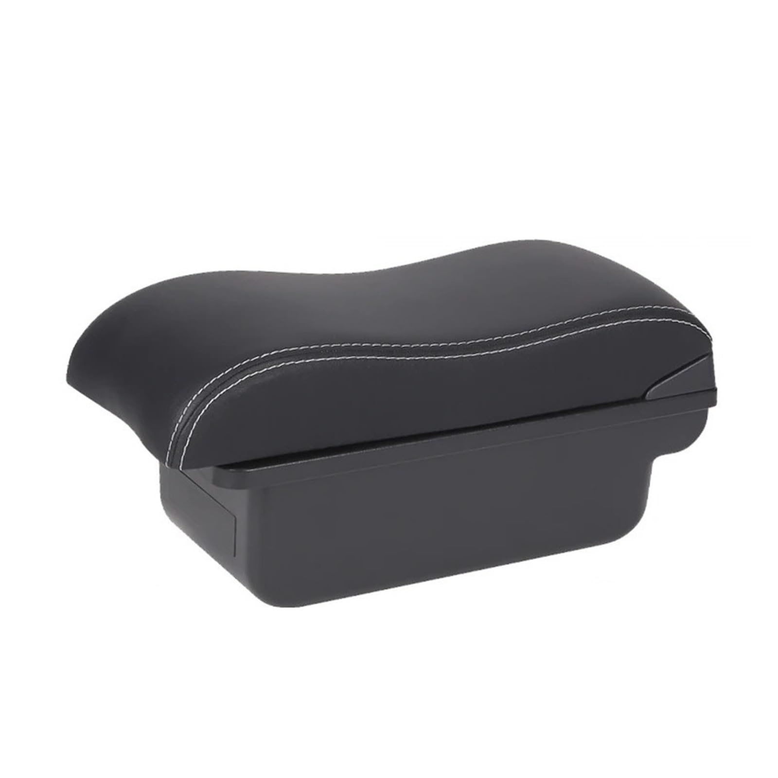 For Suzuki For Swift 2005-2025 Car Armrest Auto Storage Box Arm Bracing Heighten Interior Details Car Centre Console Armrest Box(C3 Black white NoUSB)