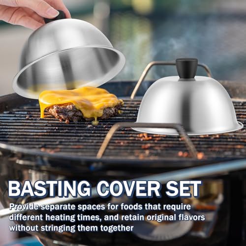 Cubiertas para parrilla de acero inoxidable set x4 6 in miniatura 6
