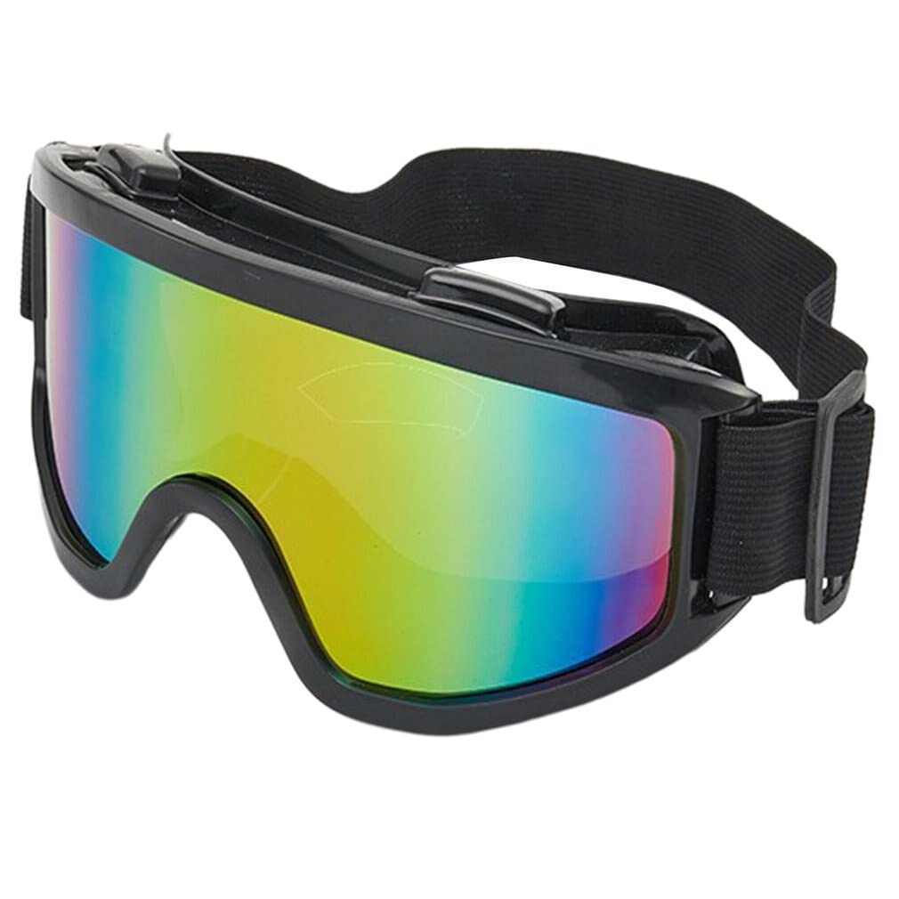 Style Eva Motorbike ATV/Dirt Bike Racing Work Protection Eyewear with Adjustable Strap Unisex Sunglasses (Black) (Colorful Black)-picture-35