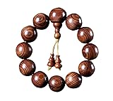 Panzhu-Armband, buddhistischer Rosenkranz, Rosenkranzperlen, Huanghua-Birnenholz-Handschnur, Buddha-Perlen, Handschnur-Schmuck, einzigartiges Texturdesign für Männer und Frauen, Holzperlen-Armband