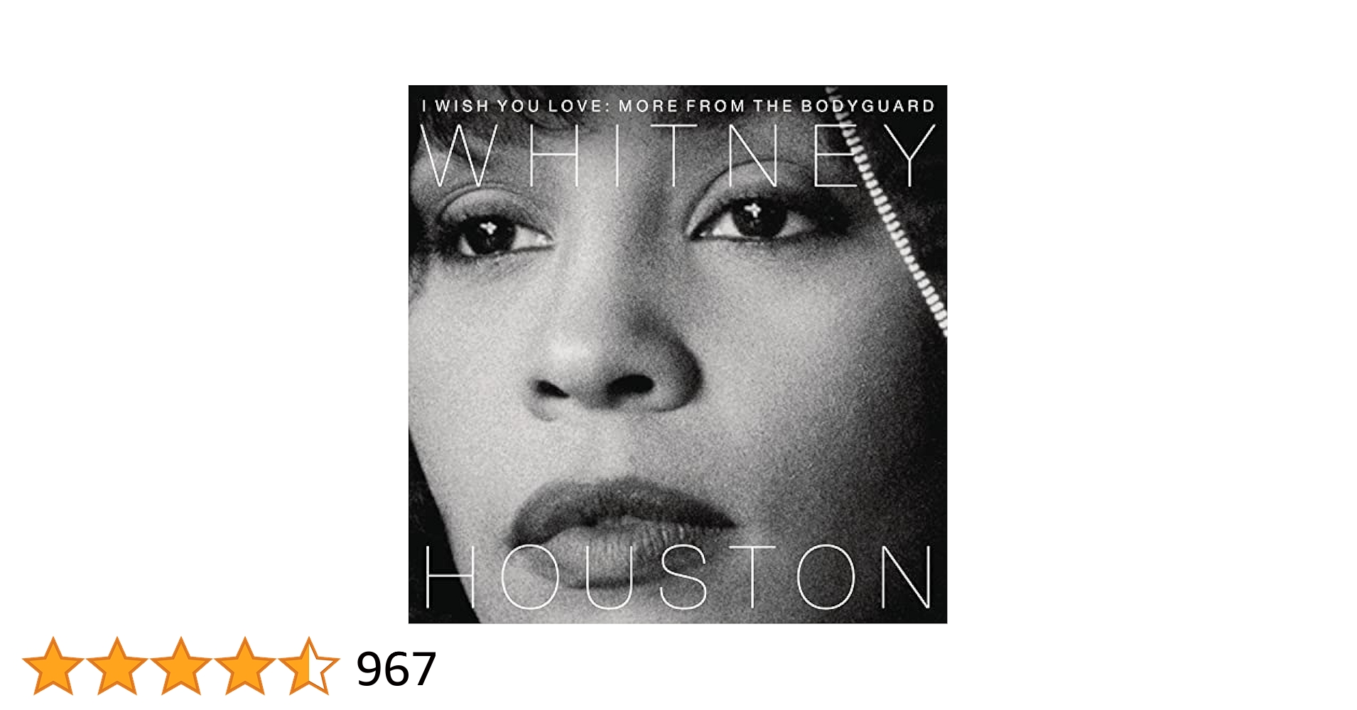 WHITNEY HOUSTON 「I WISH YOU LOVE」2LP Whitney Houston - I Wish You Love: More From the Bodyguard