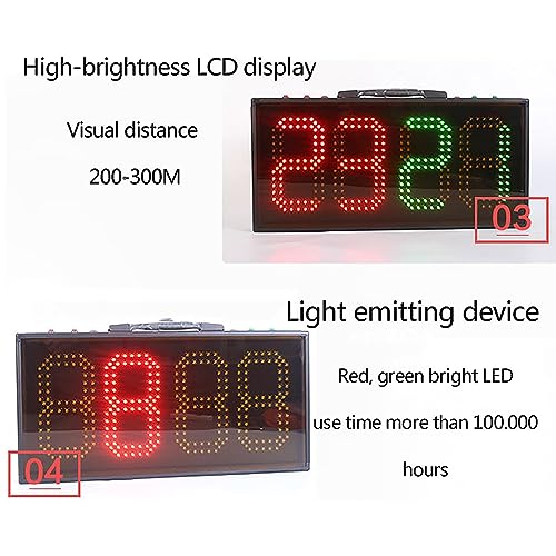 Marcador LED de doble cara McbeAn para sustituciones y tiempo de lesión en fútbol, con memoria de datos al apagarse miniatura 4