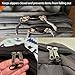 Metal Zipper Pull Replacement, Zipper Clips Anti Theft,Trip Secure Deterrent Clip for Luggage Purse Backpack(Black，6Pack)