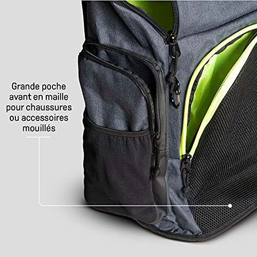 Arena Mochila esportiva Team 45L para atletas de natação para homens e mulheres, rosa melange