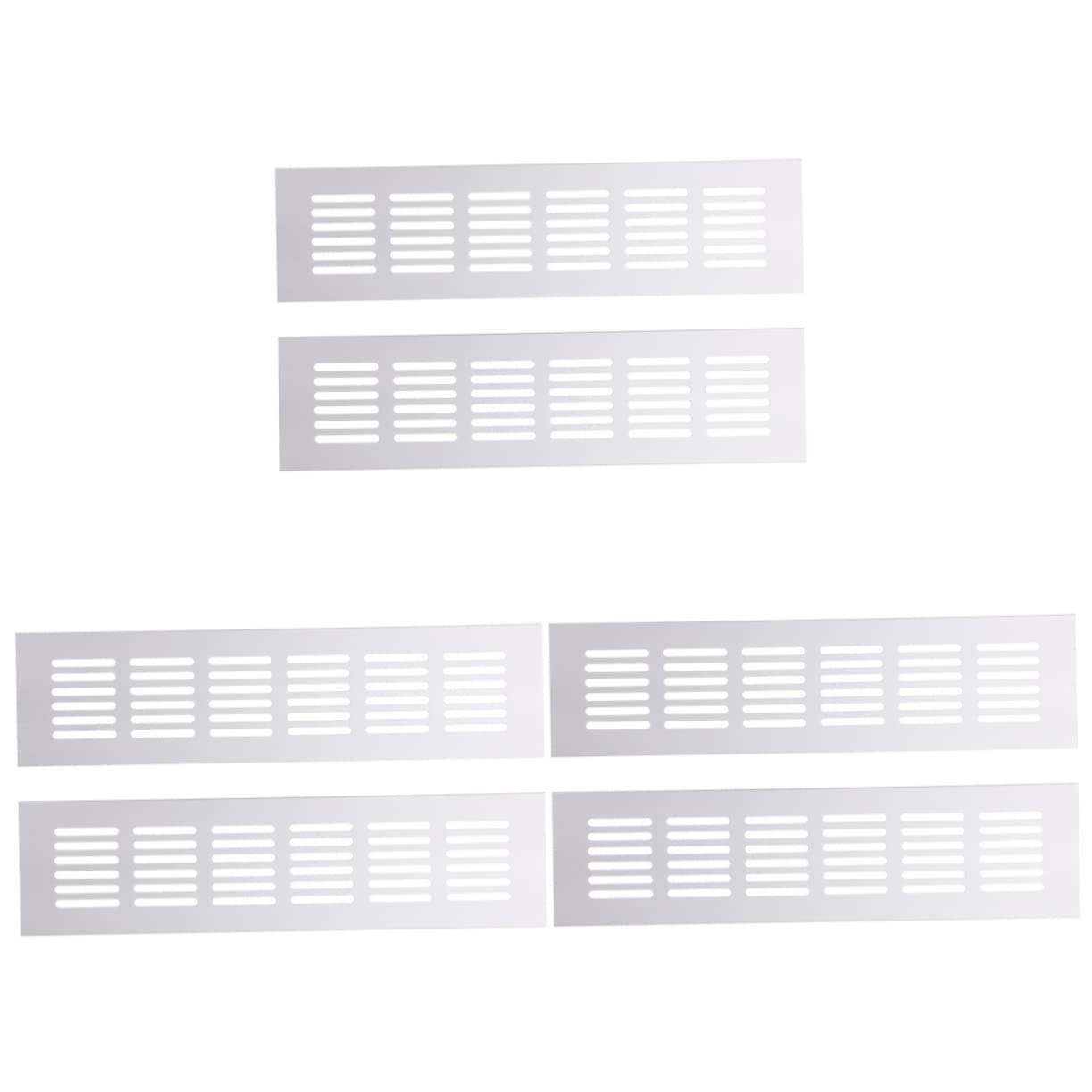 DOITOOL 6 Pcs Cabinet Vent Cabinet Air Vent Exterior Louvered Vent Vent Grille Crawl Space Vent Outside Interior Door Aluminum Alloy Air Outlet