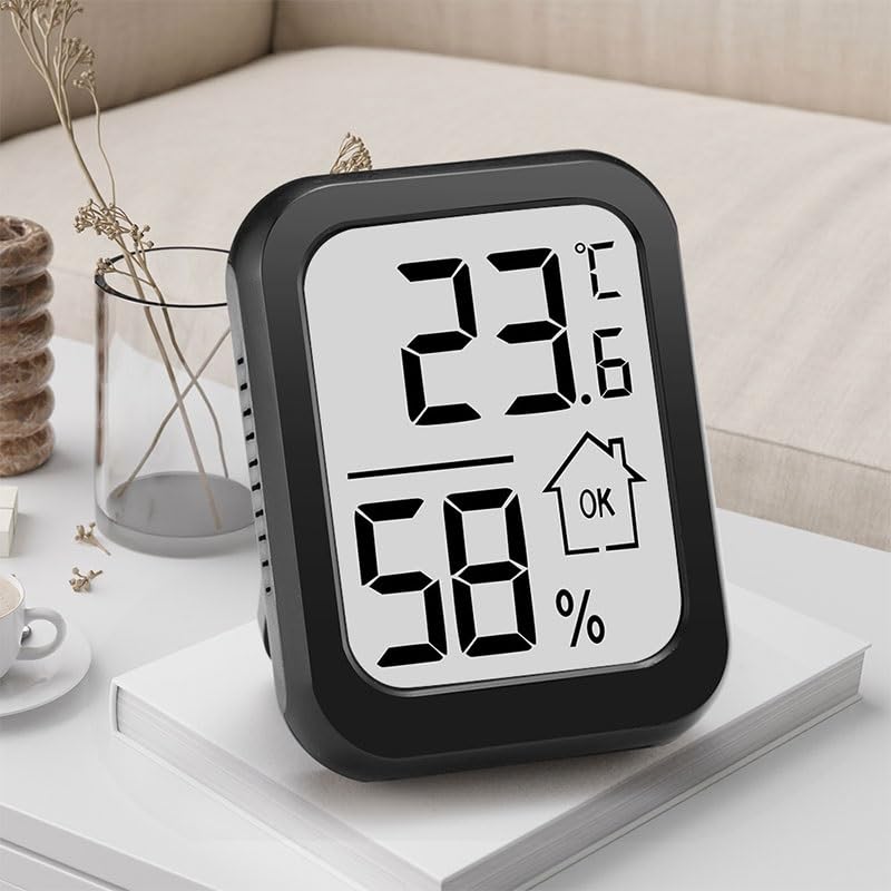 ABS Large-Screen Electronic Thermometer Household Temperature Humidity Meter