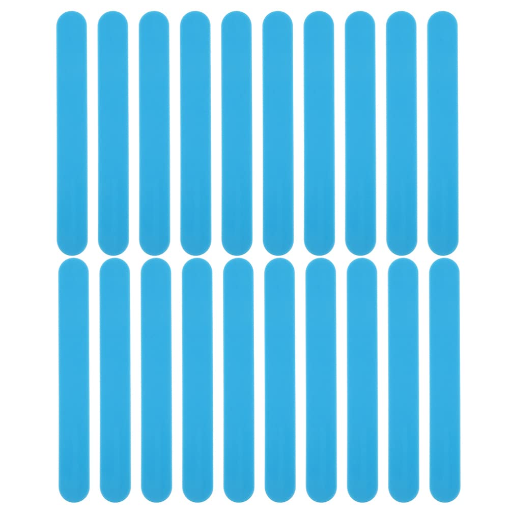 generic Spoon Spatula Oral Hygiene Kit 25pcs Tongue Depressors Sterile Tongue Stir Sticks Reusable Wax Applicator Sticks Stirring Stick Tool for Laboratory Blue Mouth Scraper Makeup Blender