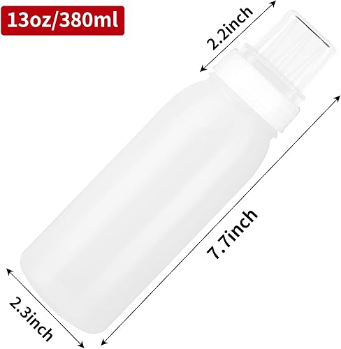 Miniatura 8 de Botellas exprimibles para condimentos, sin BPA, botellas exprimibles para salsas, dispensador de aceite de oliva, botellas de salsa de tomate