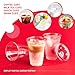 Plastic Cups with Lids 16 oz 100 pack, Clear Disposable Iced Coffee Cups with Strawless Sip Lids, Drink Cup for Cold Drinks, Iced Coffee