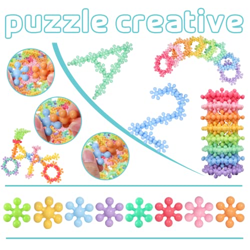 Learn2M 240 Pieces Building Toys for Kids Ages 4-8, 1.5 Inch Bigger Size Kids STEM Toys Educational Building Toys Clip Connect with Storage Box for Preschool Boys and Girls Aged 3+ - Thumbnail 4
