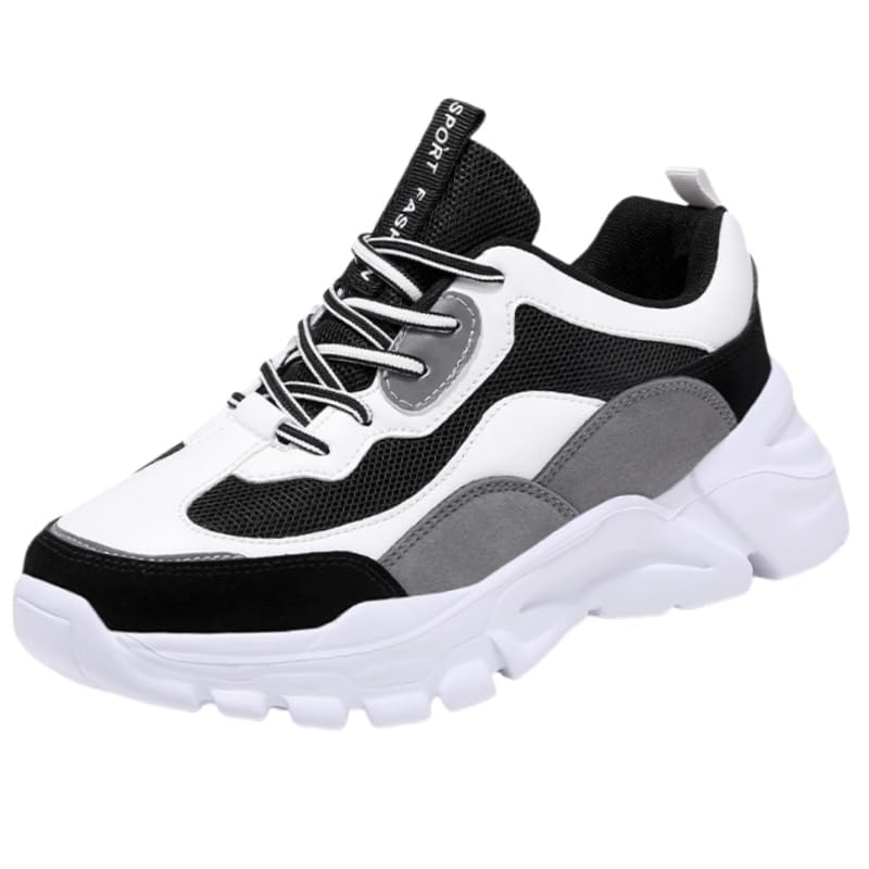 Big Size Women's Colorblock Chunky Sneakers – Trendy Running Sports Shoes