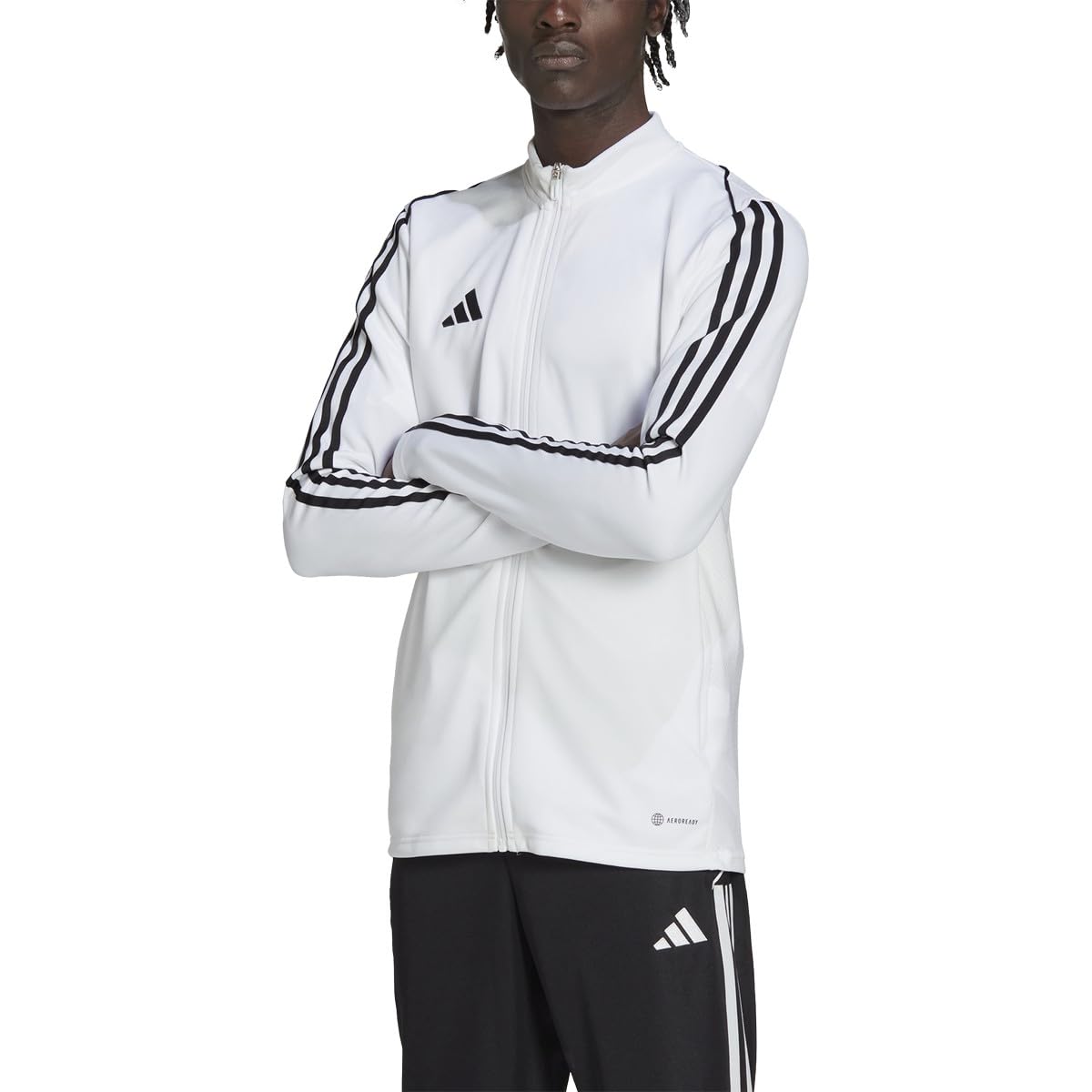 adidas Men's Tiro 23 League Training Jacket, White/Opulent Garden, XL Extra Tall, White/Opulent Garden, XL Extra Tall