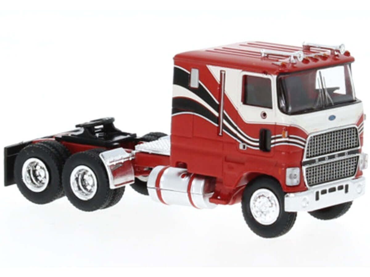 Brekina 85851 Ford CLT 9000, rot/weiß, US Truck Modell 1:87 (H0)