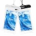 Waterproof Cases, iSPECLE 2 Pack Clear Waterproof Cell Phone Cases Dry Bag Pouch for Apple iPhone 6 Plus 6S SE, Samsung Galaxy S8 S7 S6 Edge, Up to 6 inch, Snorkeling Swimming Cruise Beach White Black